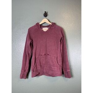 Dovetail Workwear Anna Pullover Hoodie Womens Large Maroon Long Sleeve